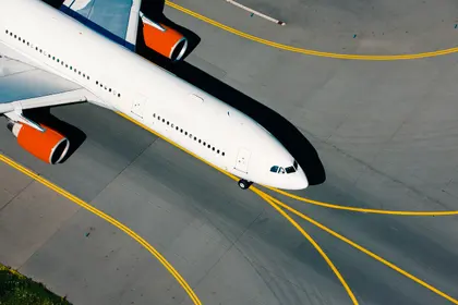 Airplane on Tarmac — 100-piece jigsaw puzzle