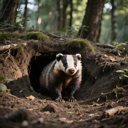 Curious Badger Emergence — 300-piece jigsaw puzzle