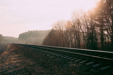 Misty Railway Morning — 300-piece jigsaw puzzle