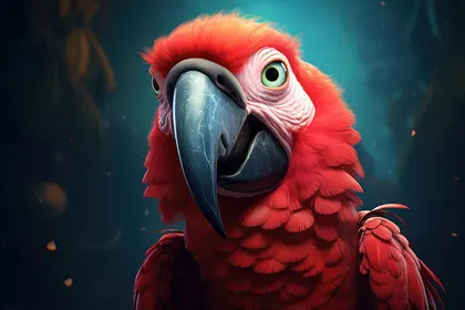 Vibrant Scarlet Macaw — 300-piece jigsaw puzzle