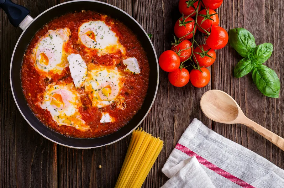 Rustik shakshuka-delikates — pussel med 200 bitar
