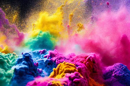 Explosive Color Burst — 150-piece jigsaw puzzle