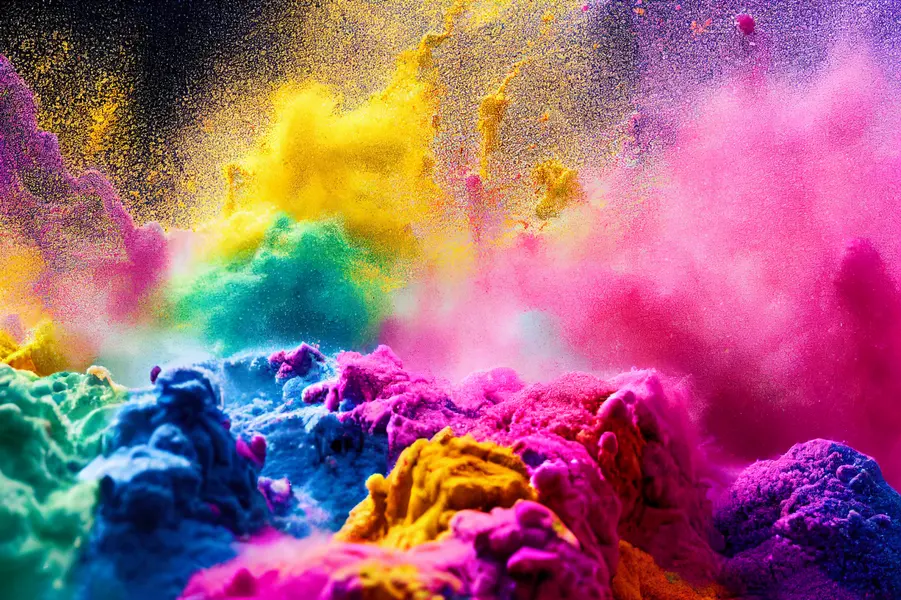 Explosive Color Burst — 150-piece jigsaw puzzle