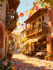 Charming Lantern Street — 300-piece jigsaw puzzle