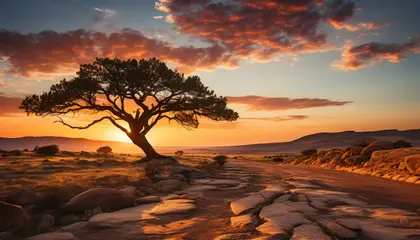 Desert Sunset Serenity — 100-piece jigsaw puzzle