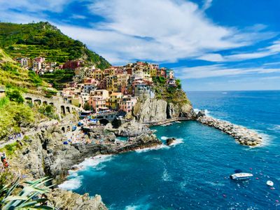 Picturesque Coastal Village — 64-piece jigsaw puzzle