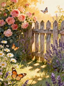 Butterfly Garden Bliss — 300-piece jigsaw puzzle