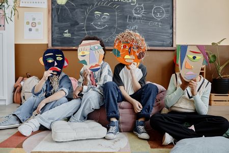 Creative Masked Kids — 100-piece jigsaw puzzle