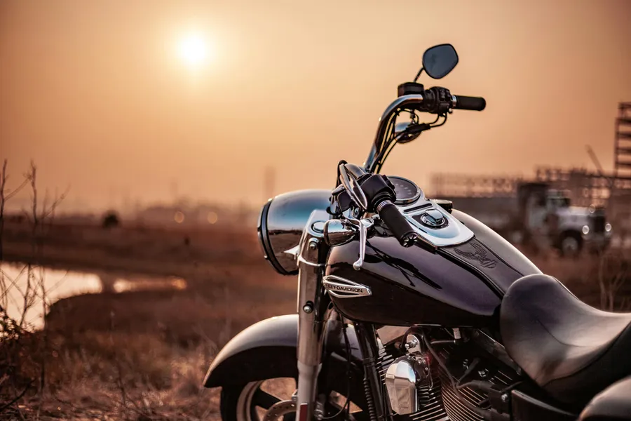 Motorcycle at Sunset — 150-piece jigsaw puzzle