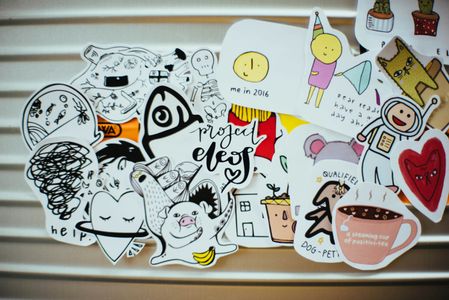 Whimsical Sticker Collection — 500-piece jigsaw puzzle