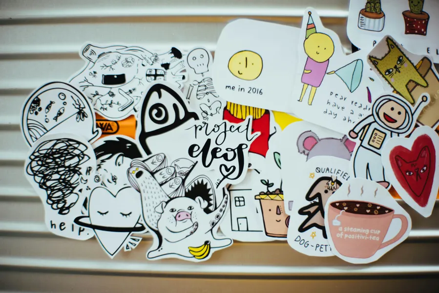 Whimsical Sticker Collection — 500-piece jigsaw puzzle