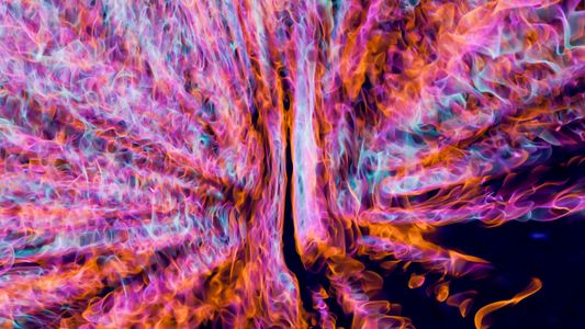 Vibrant Flame Tapestry — 200-piece jigsaw puzzle