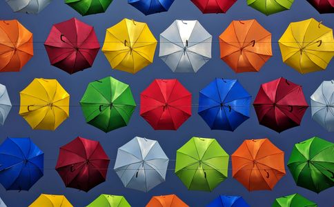 Colorful Umbrella Sky — 150-piece jigsaw puzzle