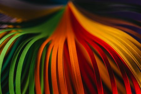 Vibrant Paper Waves — 100-piece jigsaw puzzle