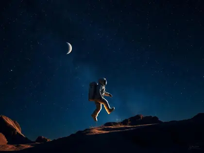 Lunar Stroll — 63-piece jigsaw puzzle