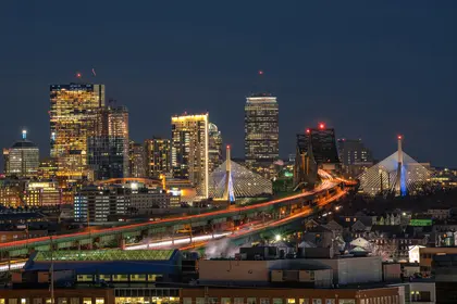 Boston Skyline at Night — 300-piece jigsaw puzzle