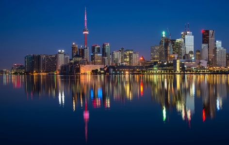 Toronto Night Reflection — 150-piece jigsaw puzzle