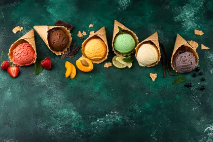 Colorful Ice Cream Cones — 150-piece jigsaw puzzle