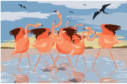 Flamant en rose — 600-Teile-Puzzle