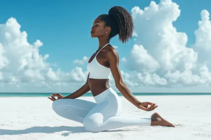 Serene Beach Meditation — 100-piece jigsaw puzzle