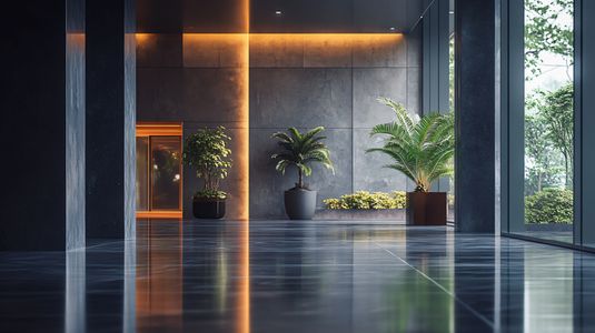 Modern Tranquil Lobby — 100-piece jigsaw puzzle