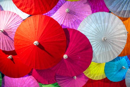 Vibrant Paper Umbrellas — 300-piece jigsaw puzzle