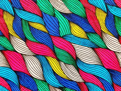 Vibrant Textile Weave — 100-piece jigsaw puzzle