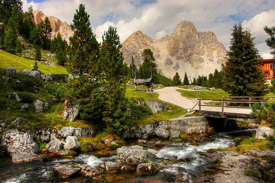 Mountain Stream Serenity — 200-piece jigsaw puzzle