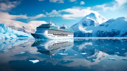 Cruise Amongst Icebergs — 200-piece jigsaw puzzle