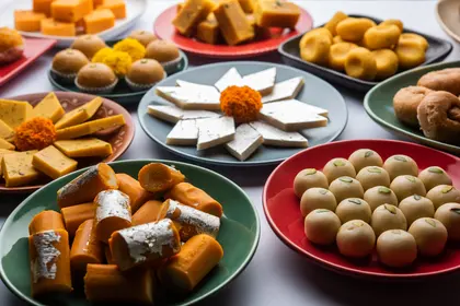 Indian Sweets Spread — 64-piece jigsaw puzzle