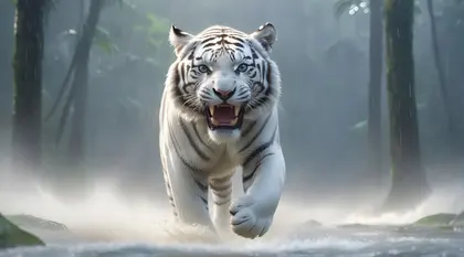 Majestic White Tiger — 200-piece jigsaw puzzle
