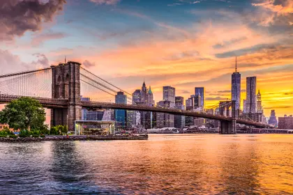 Sunset Over Manhattan — 150-piece jigsaw puzzle