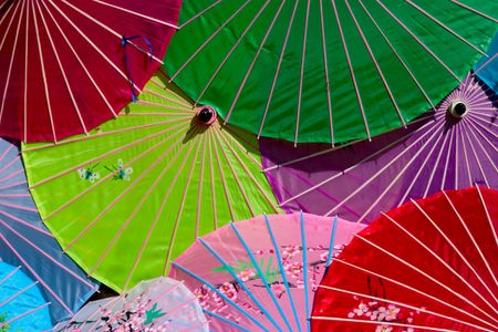 Colorful Umbrella Tapestry — 200-piece jigsaw puzzle