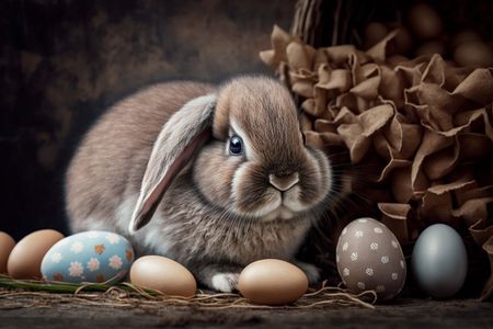 Bunny and Easter Eggs — 500-piece jigsaw puzzle