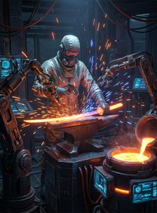 Futuristic Forge Craft — 100-piece jigsaw puzzle