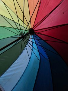 Rainbow Umbrella Pattern — 100-piece jigsaw puzzle