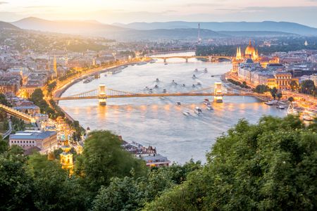 Evening Glow Over the Danube — 150-piece jigsaw puzzle
