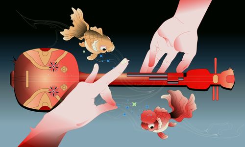 Harmony of Strings and Fish — 400-piece jigsaw puzzle
