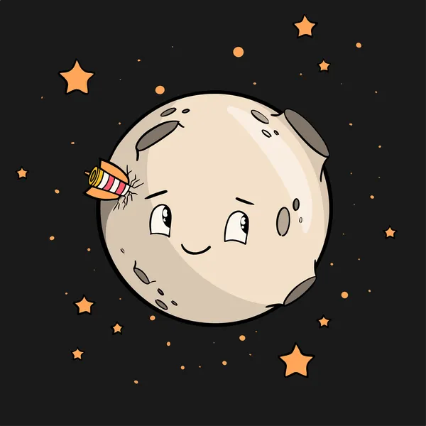 Aventura de la luna sonriente — rompecabezas de 100 piezas