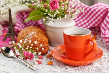 Charming French Breakfast — 64-piece jigsaw puzzle