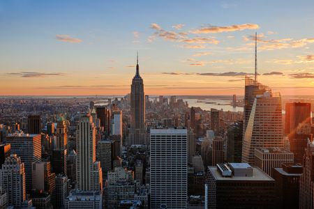 Sunset Over Cityscape — 500-piece jigsaw puzzle