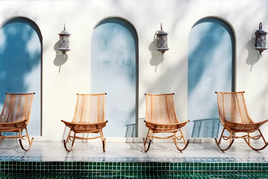 Serene Poolside Chairs — 400-piece jigsaw puzzle