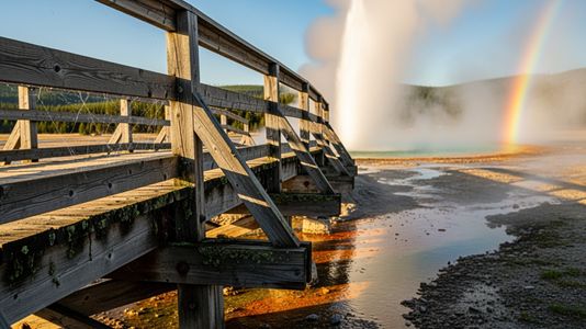 Geyser and Rainbow — 300-piece jigsaw puzzle