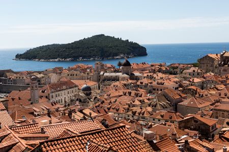 Terracotta Rooftops by the Sea — 100-piece jigsaw puzzle