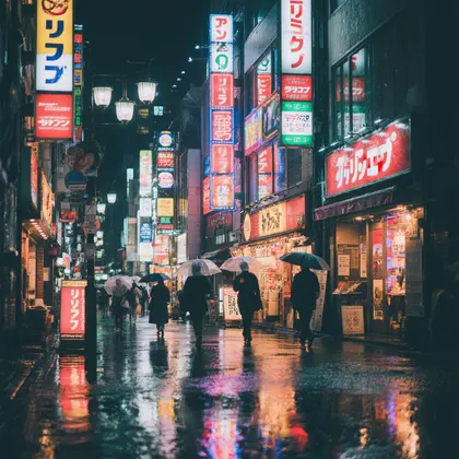 Rainy Night in Tokyo — 300-piece jigsaw puzzle