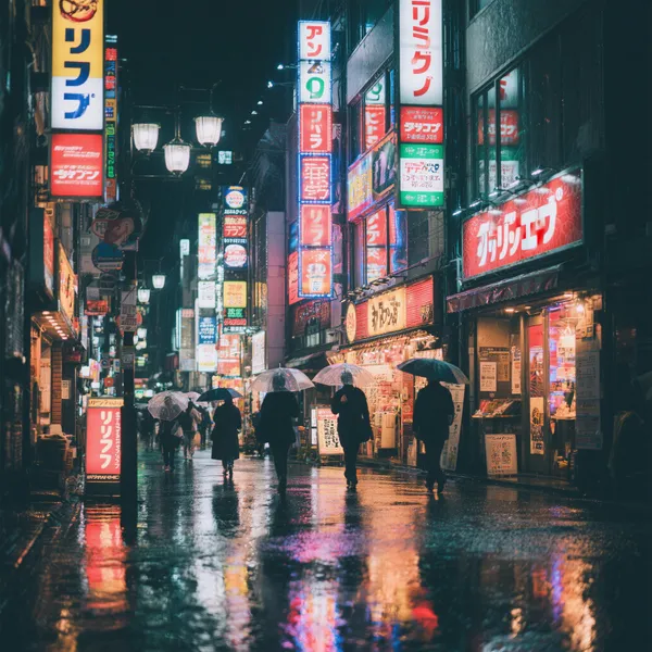 Rainy Night in Tokyo — 300-piece jigsaw puzzle