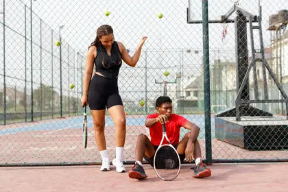 Tennis Court Vibes — 100-piece jigsaw puzzle