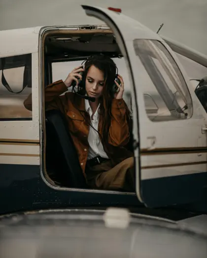 Pilotens refleksion — puslespil med 300 brikker