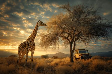 Safari at Sunset — 200-piece jigsaw puzzle
