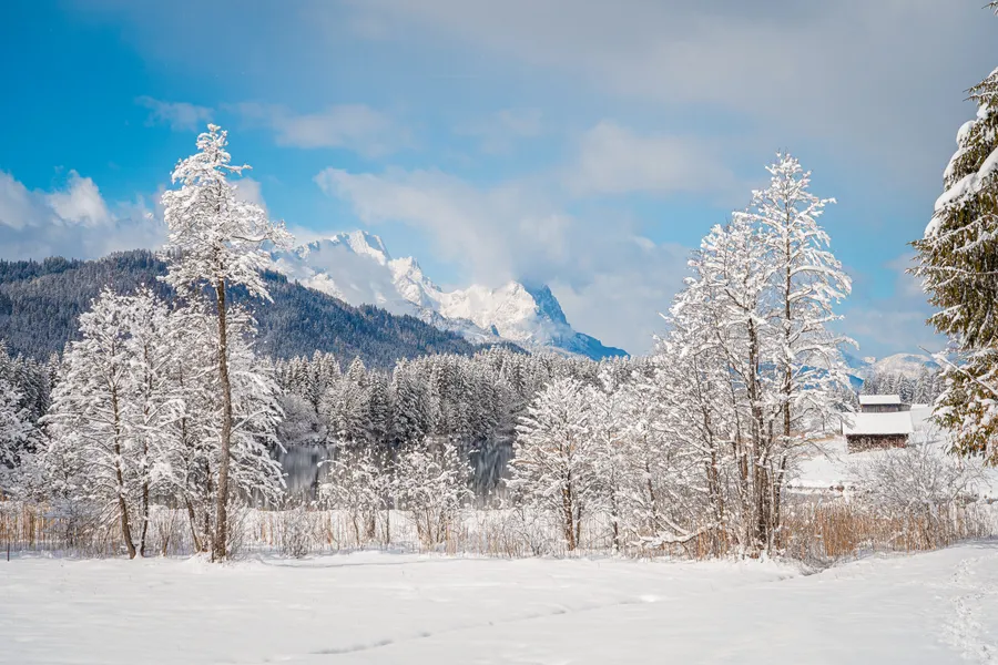 Winter Mountain Serenity — 300-piece jigsaw puzzle